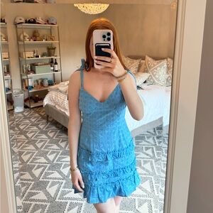 Lost + Wander Blue Mini Dress